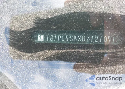 2013 Chevrolet Cruze 1Lt Auto z USA, uszkodzony, nr VIN 1G1PC5SB8D7121091